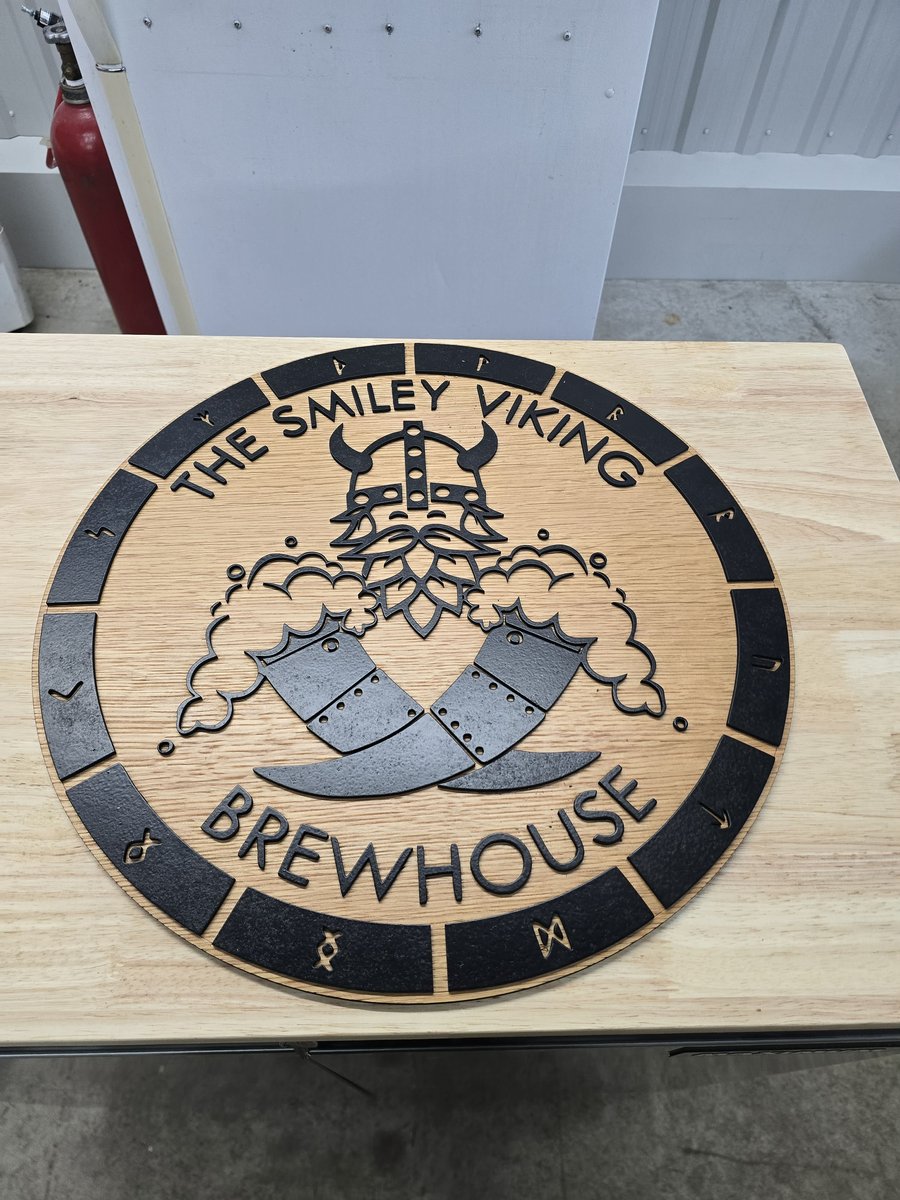 Smiley Viking Brewhouse sign